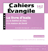 9772204391437, cahiers évangile 142, isaïe, dominique janthial