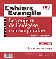 9782204132503, exégèse contemporaine, pierre-marie beaude