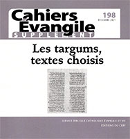 9782204147323, cahiers évangile supplément 198, targums